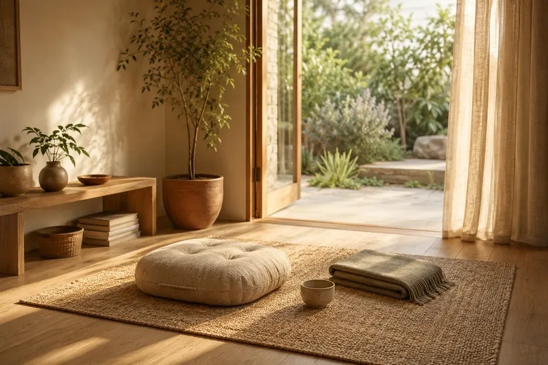 A peaceful setting for a daily meditation practice